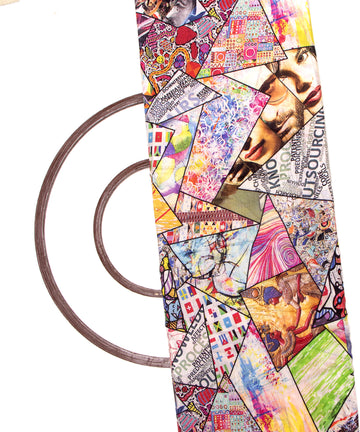 Multi Colour Abstarct Digital Print Muslin Fabric